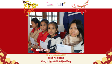 Trao tặng 800 triệu đồng mang Tết tới với thầy cô và học sinh Nghệ An